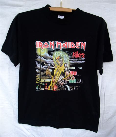 Free shipping t-shirt vtg Iron Maiden Killers shirt L-XL | Etsy