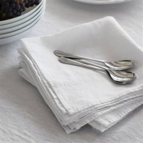 White Linen Napkin in 2021 | White linen napkins, Linen napkins, Napkins