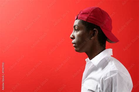 profile black man Stock Photo | Adobe Stock