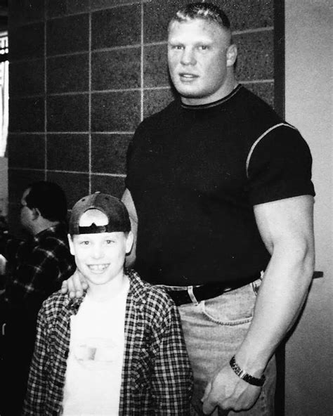 Brock Lesnar’s son looks set to join WWE as 6ft 4in Luke posts from ...