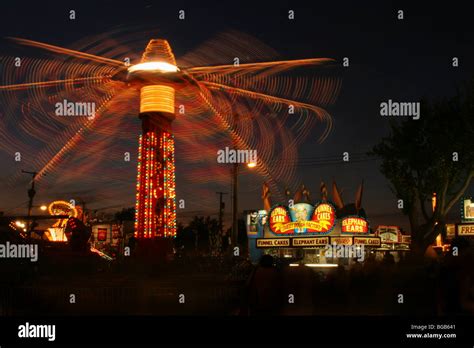 Carnival Rides at Dusk. Canfield Fair. Mahoning County Fair. Canfield ...