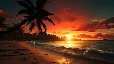 Sunset Sea Beach Stock Photos, Images and Backgrounds for Free Download