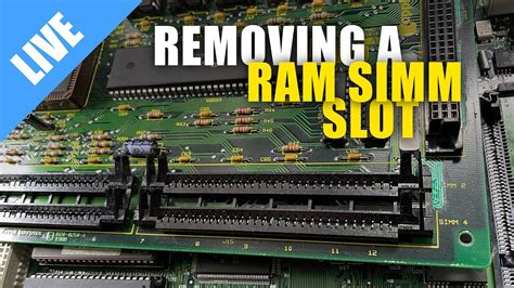 Removing a RAM SIMM slot - YouTube