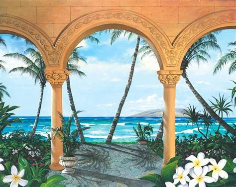 Wailea Walkway Wallpaper Mural - Murals Your Way | Murals your way ...