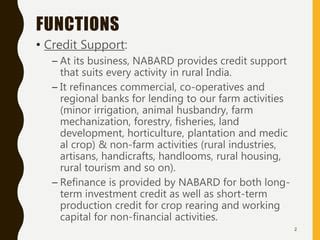 National Bank for Agriculture and Rural Development (NABARD) | PPT ...