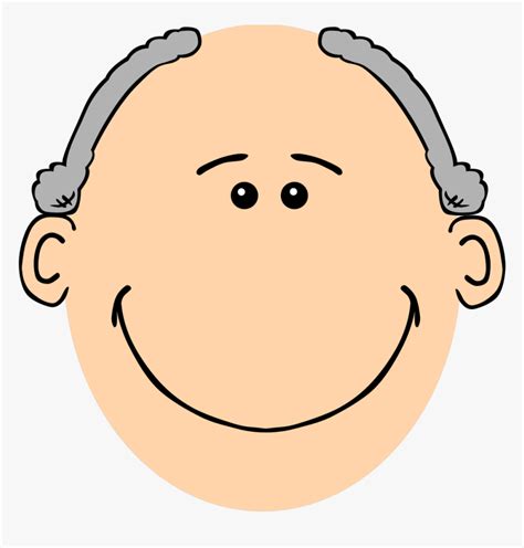 Grandpa Clip Art - Cartoon Man Face, HD Png Download - kindpng