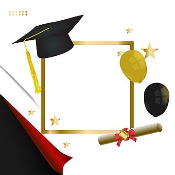 Square Graduation Greeting Background Design Vector, Graduation Banner ...