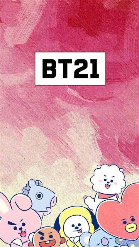 View Bt21 Wallpaper With Bts Logo PNG - BTS WALLPAPER HD