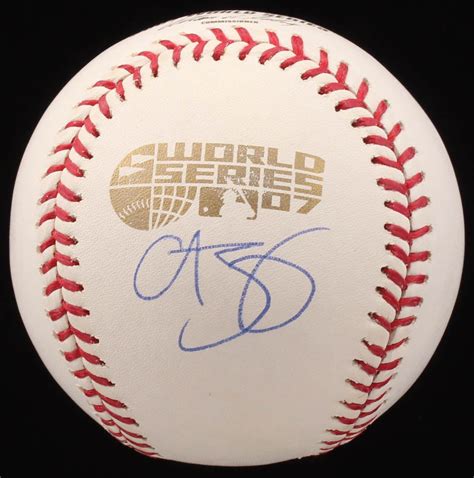 Curt Schilling Signed 2007 World Series Baseball (Steiner COA)