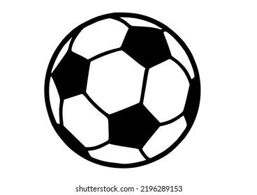 Soccer Ball On White Background Stock Vector (Royalty Free) 2196289153 ...