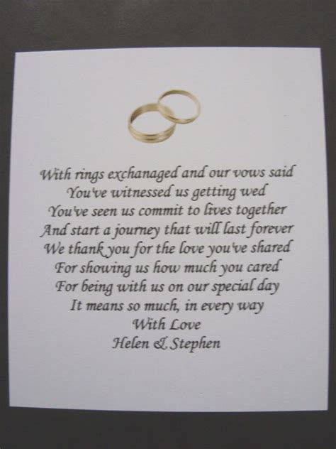 42 Personalised Wedding Thank You Poems | Thank you poems, Wedding ...