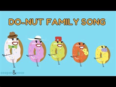 Donut finger family song | Donought finger family song, Nursery rhymes ...