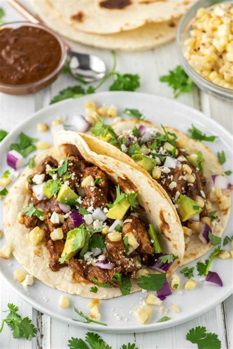 Chicken Mole Tacos Recipe - Chisel & Fork