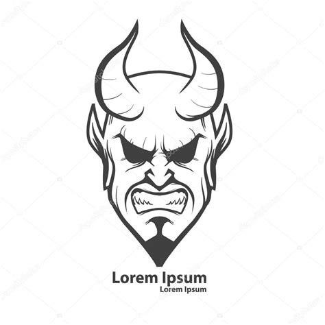 Demon head logo | Devil head logo — Stock Vector © evgenybornyakov ...