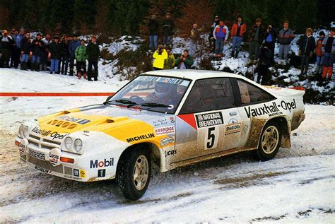 Jimmy McRae in an Opel Manta 400 at 1985 National Breakdown Rally ...