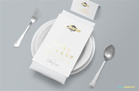 Free Menu PSD Mockup for Restaurants & Food Junctions