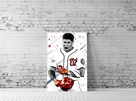 Juan Soto Poster / Sports Art Print Canvas Wall Art Baseball - Etsy