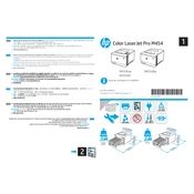 Free HP Color LaserJet Pro M453 Setup Guide PDF | Manualsnet