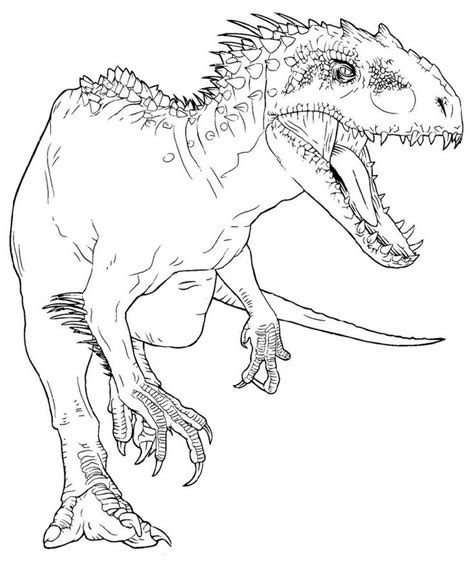 Indominus Rex Coloring Page for Boys | Dinosaur coloring pages ...