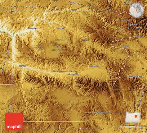 Physical Map of Grant County