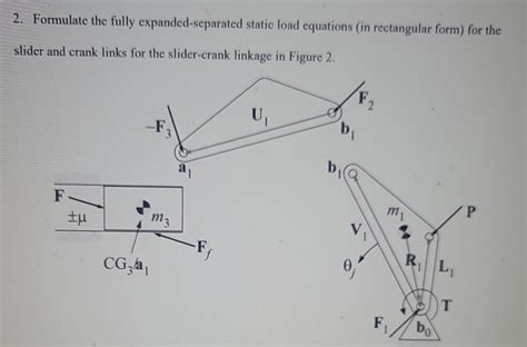 Solved 2. Formulate the fully expanded-separated static load | Chegg.com