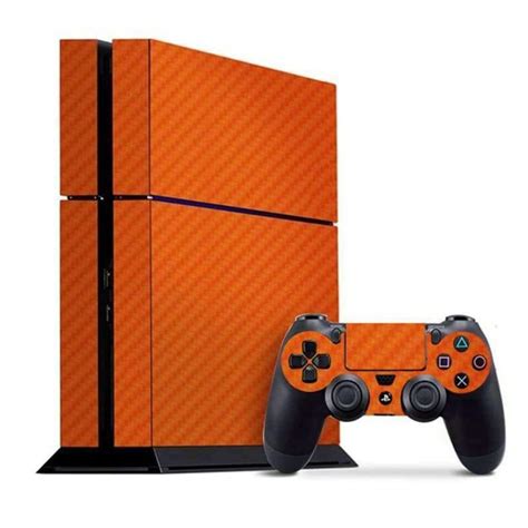 Orange Color PS4 Skin Sticker Decal - ConsoleSkins.co