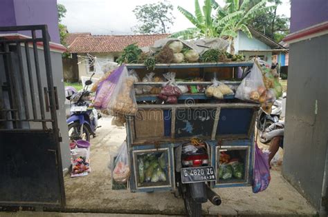 Traditional Vegetable Seller Cart in Indonesia Editorial Photo - Image of client, buyer: 274754466