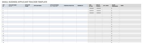 Free Recruitment Excel Template - PRINTABLE TEMPLATES