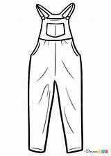 Overalls Page Coloring Pages sketch template