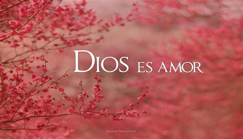 Dios es AMOR. Lo que hizo, hace y hará es por amor, quiere conquistarnos con amor, que recibamos ...