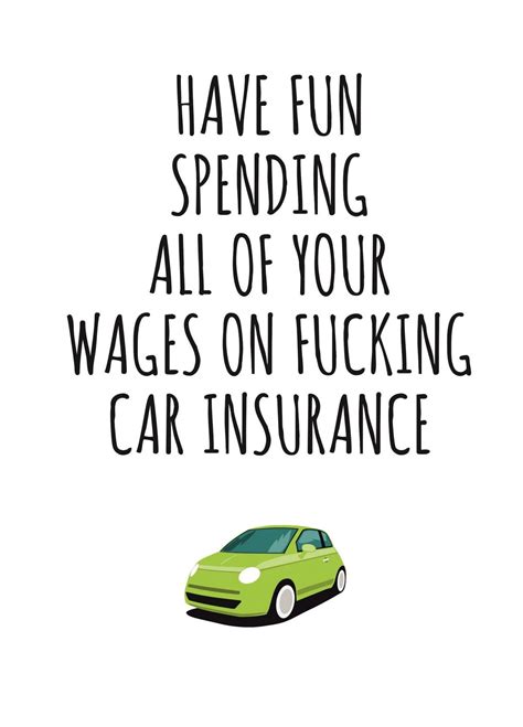 Fucking Car Insurance Card | Scribbler