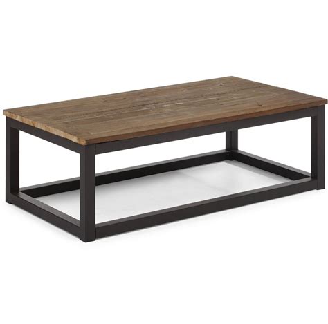 Civic Wood and Metal Coffee Table 43" | Zin Home