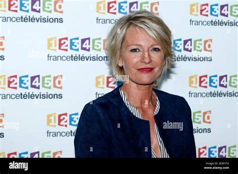 French television presenter Sophie Davant poses before the news conference of the 29th Telethon ...