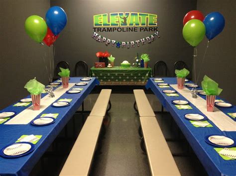 Boys party room at Elevate Trampoline Park in McKinney Texas ...