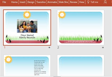 Free Powerpoint Templates Family Reunion - FREE PRINTABLE TEMPLATES