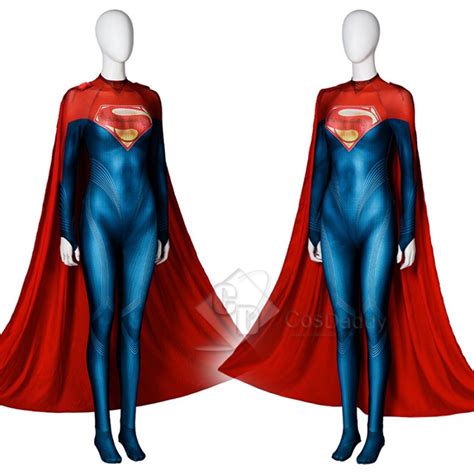 2023 The Flash Super Girl Sasha Calle Cosplay Costume Supergirl Jumpsuit