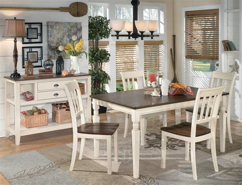 Whitesburg Rectangular Dining Room Set from Ashley (D583-25) | Coleman Furniture