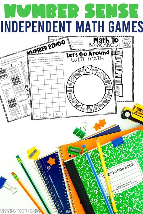 Number Sense Math Games And Activities | Math activities elementary ...