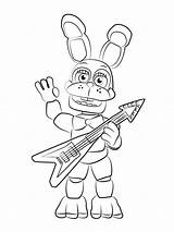 Animatronics Bony coloring pages sketch template