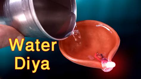 How To Make Water Diya At Home / Homemade water diya / Water diya making process - YouTube