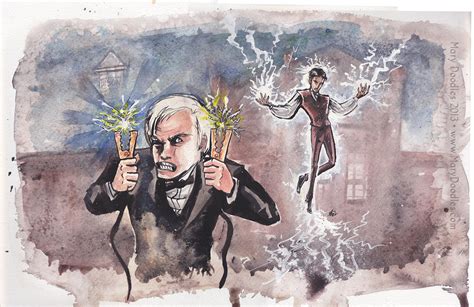 Edison VS Tesla by MaryDoodles on DeviantArt