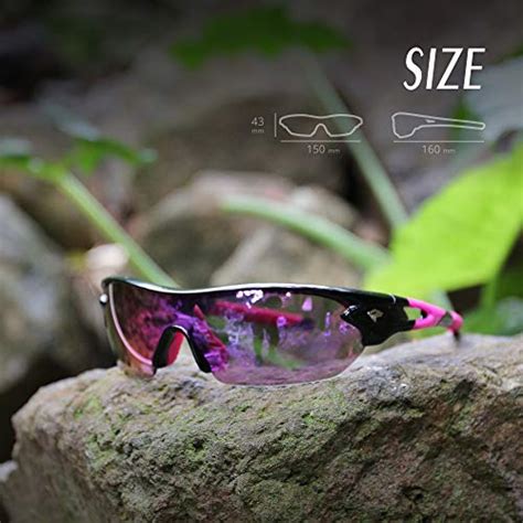 TOREGE Polarized Sports Sunglasses for Men Women Cycling Running ...