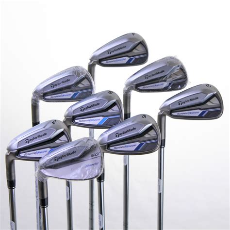 TaylorMade SpeedBlade Iron Set 4-AW Stiff Steel Left Handed | eBay