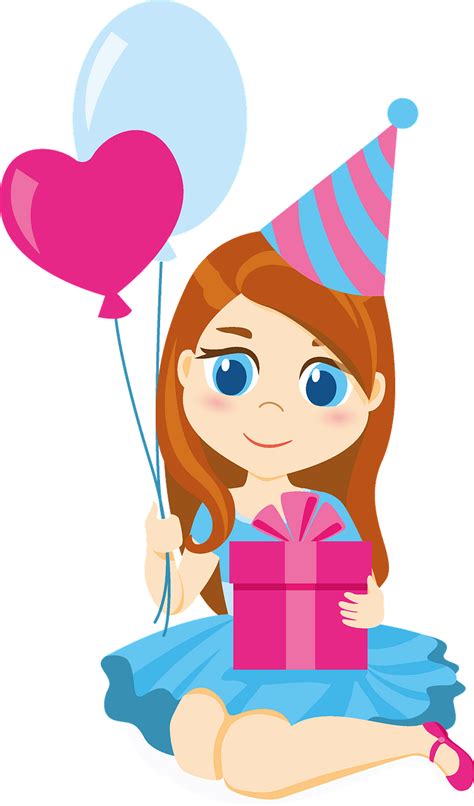 girl birthday clip art - Clip Art Library