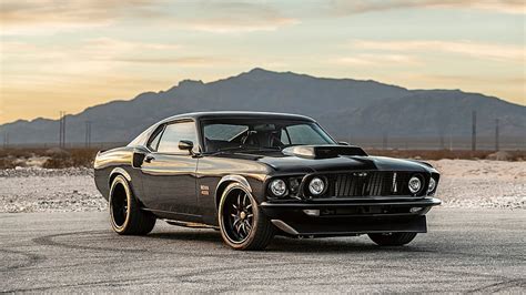 1969 Ford Mustang Boss 429, Classic, Black, Ford, Muscle, HD wallpaper ...