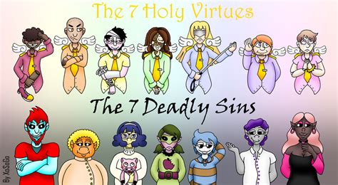 The 7 Holy Virtues and The 7 Deadly Sins by XoSoGo on DeviantArt