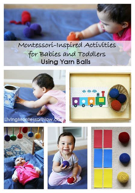 Activities for Babies and Toddlers Using Yarn Balls