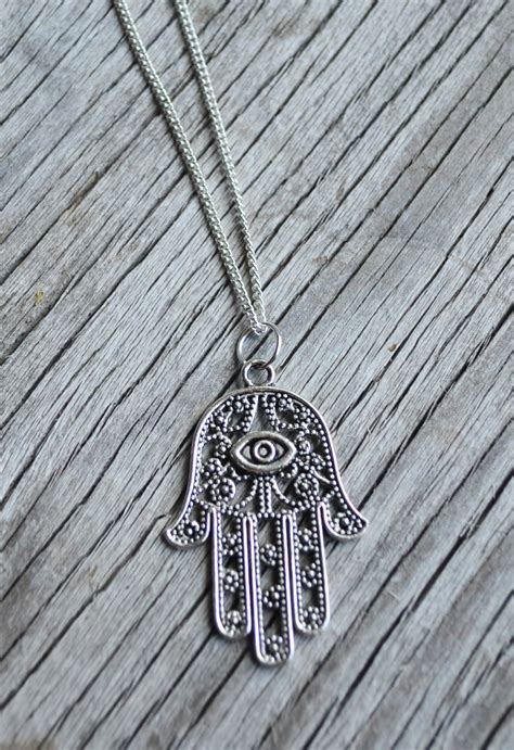 Hamsa Hand Necklace, Evil Eye Protection Necklace, Hamsa Jewelry, Evil Eye Jewelry, Canadian ...