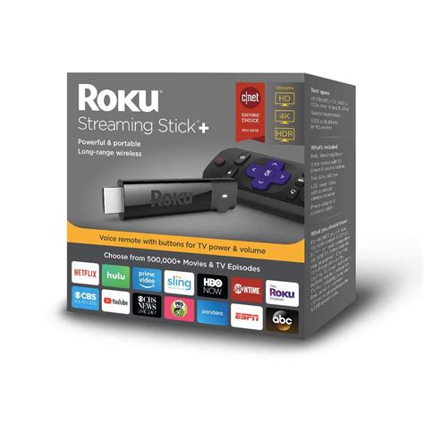 Roku Streaming Stick+ | HD/4K/HDR Streaming Device with Long-range ...