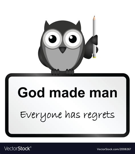 God made man Royalty Free Vector Image - VectorStock